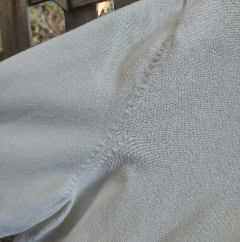 White Button-Up Cardigan Gold Buttons Grandmacore - Picture 5 of 11